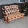 A&L Furniture Co. Amish-Made 5' Hickory Porch Glider, Natural Finish