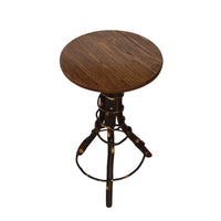 A&L Furniture Amish-Made Hickory Accent Table, Walnut Finish