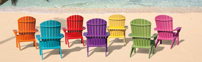 Amish-Made Poly Fanback Adirondack Chairs - Local Pickup ONLY in Downingtown PA