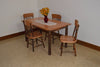 A&L Furniture Amish Hickory Deluxe 5-Piece Farm Table and Chair Set, Natural Finish