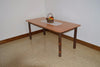 A&L Furniture Amish Hickory 6' Farm Dining Table, Natural Finish