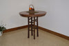 A&L Furniture 44" Amish-Made Hickory Bar Table, Walnut Finish