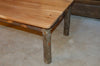 Side view of A&L Furniture Rustic Hickory Solid Wood Coffee Table