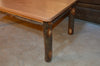 Side view of A&L Furniture Hickory Solid Wood Coffee Table, Natural Finish