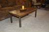 Diagonal view of A&L Furniture Hickory Solid Wood Coffee Table, Walnut Finish