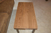 Top view of A&L Furniture Hickory Solid Wood Coffee Table, Walnut Finish