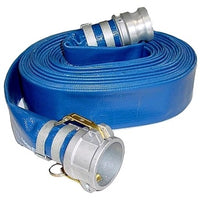 Collapsible Discharge Hose with Quick Disconnect Fittings for Tsurumi Cleanout Pumps