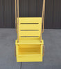 A&L Furniture Co. Amish-Made Classic Pine Baby Swing, Canary Yellow