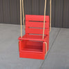 A&L Furniture Co. Amish-Made Classic Pine Baby Swing, Tractor Red
