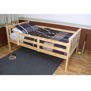 VersaLoft Twin Mission Bed with Safety Rails by A&L Furniture Company