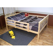 A&L Furniture Company VersaLoft Full Mission Bed with Safety Rails, Unfinished