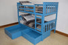 A&L Furniture Company VersaLoft 2 Piece Twin Bed Drawers, Caribbean Blue