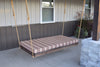 A&L Furniture Co. 75" Amish-Made Twin Mattress Cedar Newport Bed with Optional Cushion