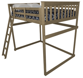 VersaLoft Twin Mission Loft Beds with Ladders by A&L Furniture Company