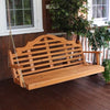 A&L Furniture Co. Amish-Made Cedar Marlboro Porch Swing, Cedar Stain
