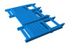 A&L Furniture Poly Square Coronado Folding Bistro Set, Blue