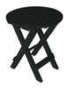 A&L Furniture Poly Round Folding Bistro Table, Black