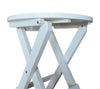 Closeup of A&L Furniture Poly Round Folding Bistro Table