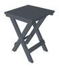 A&L Furniture Poly Square Folding Bistro Table, Dark Gray