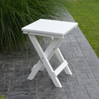 A&L Furniture Poly Square Folding Bistro Table