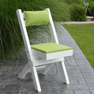 A&L Furniture Amish-Made Poly Coronado Folding Bistro Chair