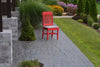 A&L Furniture Amish-Made Poly Traditional Dining Chair, Bright Red