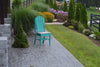 A&L Furniture Co. Amish-Made Poly Adirondack Dining Chair, Aruba Blue