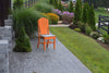 A&L Furniture Co. Amish-Made Poly Adirondack Dining Chair, Orange