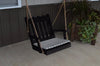 A&L Furniture Amish-Made Pine Royal English Porch Swing, Black