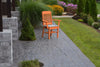 A&L Furniture Amish-Made Poly Traditional Dining Arm Chair, Orange