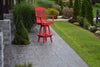 A&L Furniture Amish-Made Poly Royal English Swivel Bar Chair, Bright Red