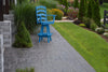 A&L Furniture Amish-Made Poly Ladderback Swivel Dining Chair with Arms, Blue