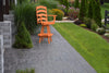 A&L Furniture Amish-Made Poly Ladderback Swivel Dining Chair with Arms, Orange