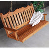 A&L Furniture Cedar Royal English Porch Swing, Cedar Finish