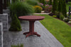 A&L Furniture 44" Round Outdoor Poly Dining Table, Cherrywood