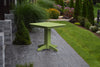 A&L Furniture 33" Square Outdoor Poly Dining Table, Tropical Lime