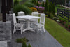 A&L Furniture Poly 5pc Classic Dining Set with Square Table