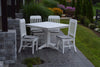 A&L Furniture Poly 5pc Traditional Dining Set with Square Table