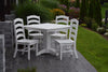 A&L Furniture Co. Amish-Made Poly 5pc Ladderback Dining Set with Square Table