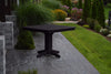 A&L Furniture 44" Square Outdoor Poly Dining Table, Black