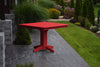 A&L Furniture 44" Square Outdoor Poly Dining Table, Bright Red