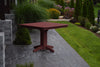 A&L Furniture 44" Square Outdoor Poly Dining Table, Cherrywood