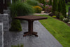 A&L Furniture 44" Square Outdoor Poly Dining Table, Tudor Brown