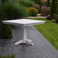 A&L Furniture Co. Poly Square Bar Table, White