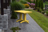 A&L Furniture Amish-Made 4' Outdoor Poly Dining Table, Lemon Yellow