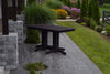 A&L Furniture Amish-Made 5' Outdoor Poly Dining Table, Black