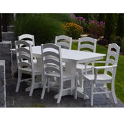 A&L Furniture Poly 7pc Ladderback Dining Sets