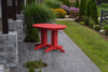 A&L Furniture Amish-Made Rectangular Outdoor Poly Dining Table, Bright Red