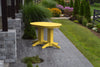 A&L Furniture Amish-Made Rectangular Outdoor Poly Dining Table, Lemon Yellow