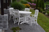 A&L Furniture Poly 5pc Royal Dining Set with Oval Table